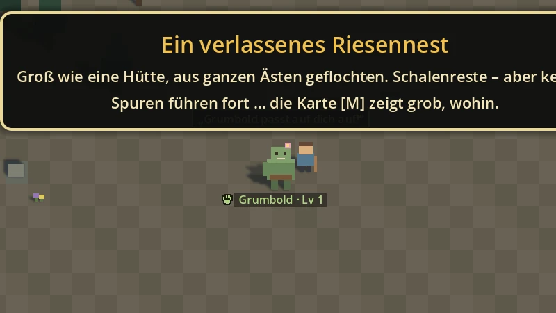 Ein verlassenes Riesennest – und eine Spur