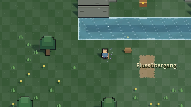 Am Flussübergang